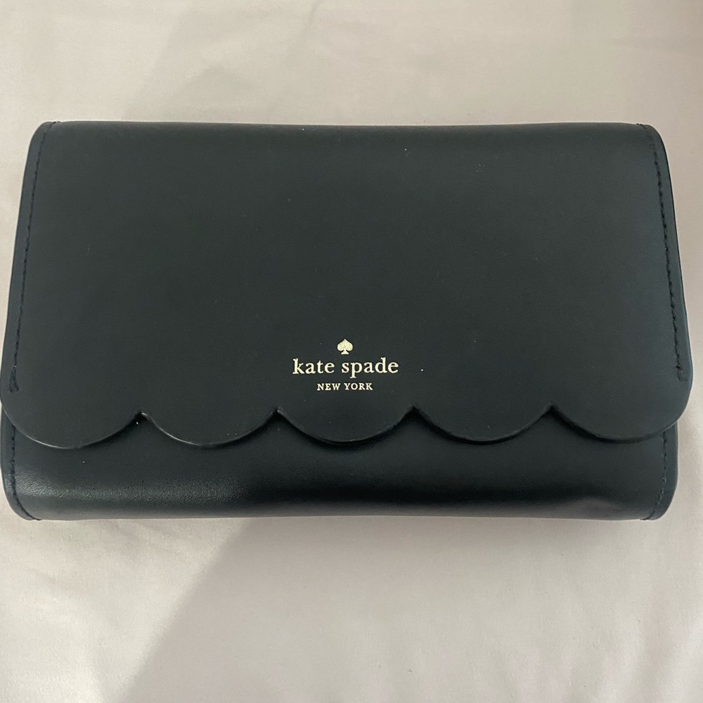 Kate Spade Black Scalloped Crossbody